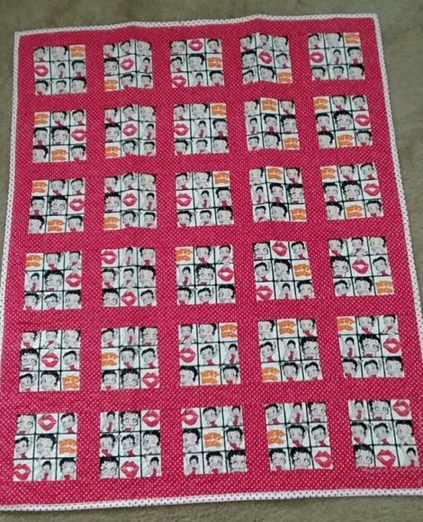 Quilt Handmade "Betty Boop" - Picture 2 of 6